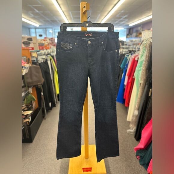 Bandalino Sz. 8 Black Jeans New - Picture 1 of 4